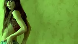 Hot girlfriend in jeans teasing