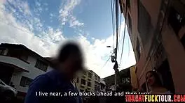 Marcela sucked big white dick and enjoyed deepthroat