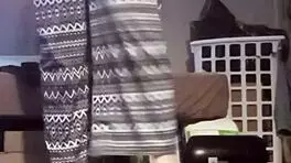 Huge ass babe rips clothes during workout for tit play and anal masturbation!