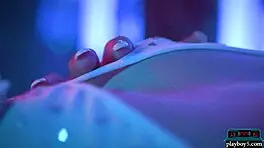 Big ass petite milf blonde Kenna James hot solo striptease for Playboy