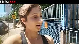 sadira hotwife cumwalking in public with big cock teasing 😈