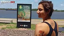 sadira hotwife cumwalking in public with big cock teasing 😈