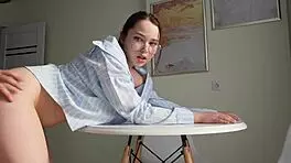 Fucked A Young Teacher Straight During Class On Her Desk