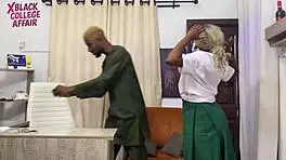 Teacher saw the student sweet boobs and couldn't resist to fuck in his office desk watch 4k video