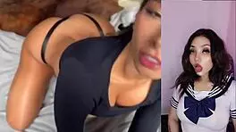 the horny latina receives a hard anal fucking from her lover in a passionate encounter