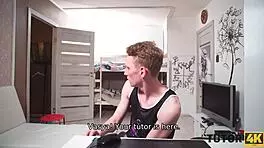 Tutor4k instead of biology lucky boy has awesome sex with hot teacher?