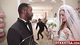sexy teen 18+ bride fucks husbands black friends