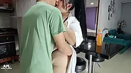 inviting him to eat pizza but offering my juicy pussy for him to enjoy