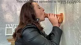 Babe In Red Lingerie Enjoys Rubber Toy