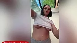 Busty French Sexy Babe Eve Sweet Selfie Hairdresser Roleplay Titty Games
