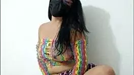 opening her pussy and inserting a pink dildo she shows her wet pussy