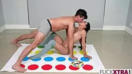 Teen Dlilah Dagger Debuts With Strip Twister And Hardcore Fucking