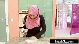 Busty Muslim Teen Seduces White Boyfriend