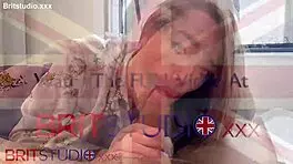 Hot British Teen Swallows Huge Cumshot