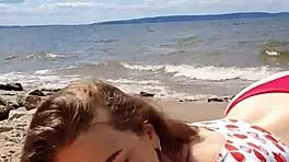 BEAUTIFUL BLOWJOB ON THE RIVER-Cristallgloss Vertical 4K