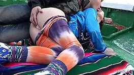 petite asian virgin teen seduces old man for creampie on boat