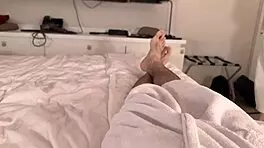 Cum in her pussy when she came to share bed - caught jerking off deepthroat and creampie.