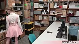 Caught shoplifting, her tight pussy gets punished