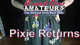 Petite blonde skinny cutie Pixie Pie gives deepthroat blowjob and gets pussy deeply fucked