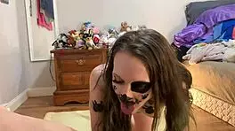 Engage in puppy play and hard fuck