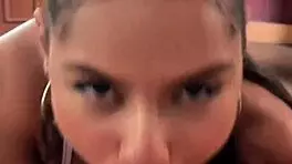 Petite Latina Teen Sloppy Deepthroat Rimjob Pov