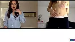 Stepmom and Stepdaughter Engage in Webcam Masturbation