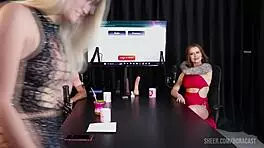 tati weg compilation in bora cast with bruna carlos on sheer red