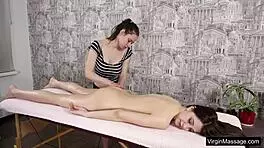 Babe Nataha Normalek Receives A Softcore Massage From A Hot Lady.