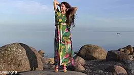 hey norma, enjoy that sensual beach masturbation