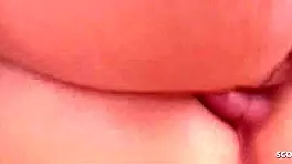 Shy Japanese virgin teen 18+ talks to first time defloration creampie fuck in uncensored JAV porn