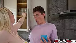 huge tits stepsister swallowed big dick before stepbro banged horny teen