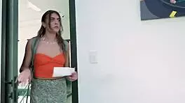 brunette teen bribes old man with hardcore pussy fuck