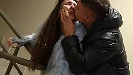 Spying on passionate outdoor fuck