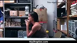 Hot Milf Got Caught Stealing And Complies For Punishment