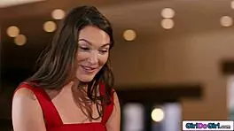 European Brunette Young Lesbian Roommates End Up Exploring Big Tit Milf Psychic's Private Parts