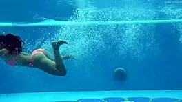 I tease naked hungarian girls swimming in pool