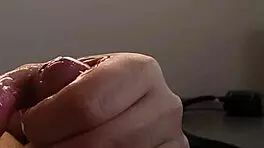 Young Guy MASTURBATES His BIG MONSTER COCK Until CUM BLASTS Everywhere in Casual Solo Fun.