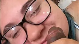 Getting ready for dick in mouth