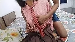 Indian schoolgirl wants first time sex after class.
