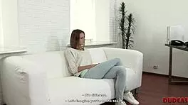 Flexible skinny teen 18+ gets FUCKED by agent in casting