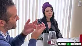 young girls compete for older man's attention