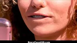 that cute black teen with braces is blowing me