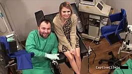 Lesbian Torment Clinic Olivia Kassady Teasing Blonde Pussy