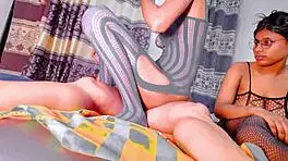 two tiny girls suck my dick so well in threesome sex! 😍🍆