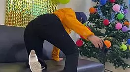 Friends end up having lesbian sex for the first time on new year