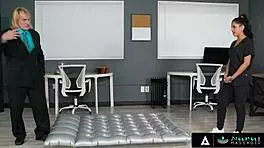 nuru massage - i as office masseuse nina white fucked my boss durin hot massage