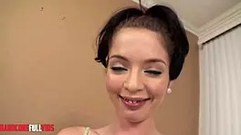 Pretty Brunette Deepthroats Japanese Cock Intensely