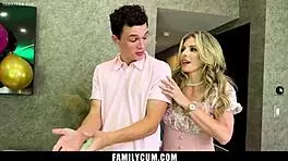 I convinced her to experience her first time in a group fantasy