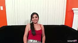 half asian petite girl takes deep bbc creampie first time