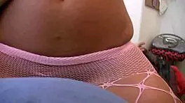 jenny welch dances a lap dance in pantyhose, boyfriend rips them off